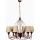 Lustre de corrente CLASSIC 6xE14/40W/230V bronze/bege