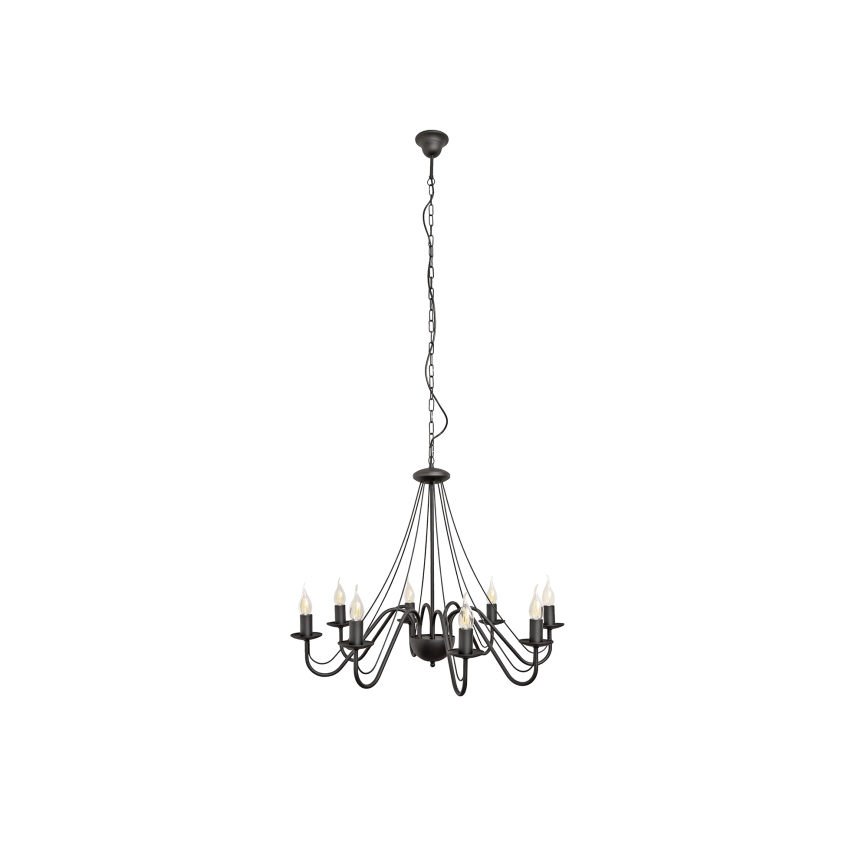 Lustre de corrente MALBO 8xE14/10W/230V preto
