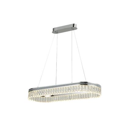 LED lustre de cristal dimerizável suspenso por cabo THALIA LED/50W/230V 3000-6000K + controlo remoto