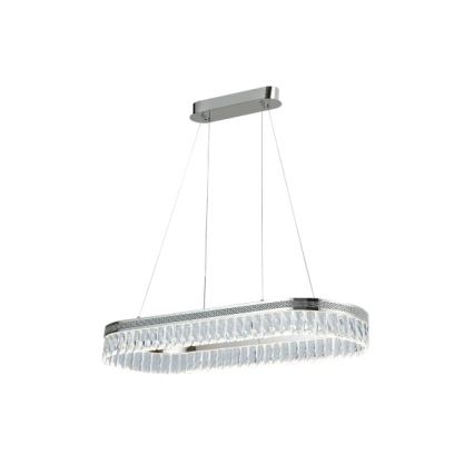 LED lustre de cristal dimerizável suspenso por cabo THALIA LED/50W/230V 3000-6000K + controlo remoto