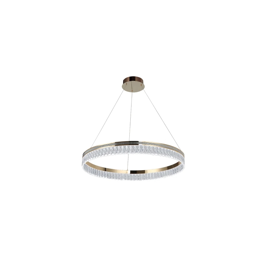Lustre de cristal LED regulável suspenso por cabo THALIA LED/55W/230V 3000-6000K diâmetro 80 cm + controlo remoto