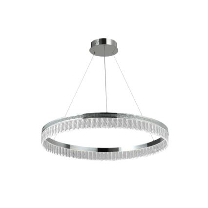 Lustre LED de cristal dimerizável suspenso por cabo THALIA LED/55W/230V 3000-6000K Ø 80 cm + controlo remoto