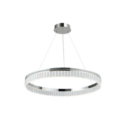 Lustre LED de cristal dimerizável suspenso por cabo THALIA LED/55W/230V 3000-6000K Ø 80 cm + controlo remoto