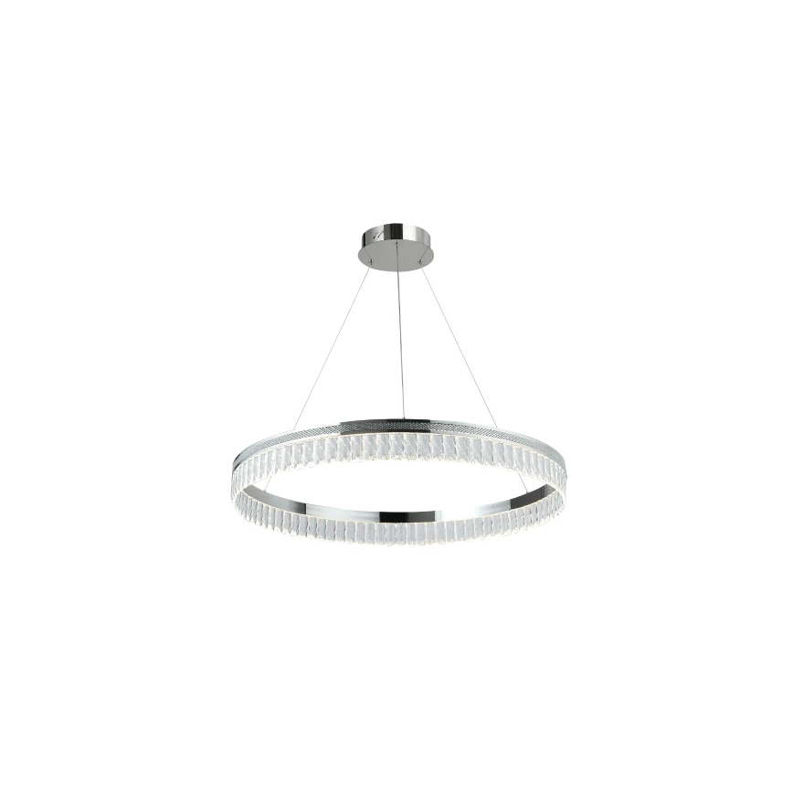 Lustre LED de cristal dimerizável suspenso por cabo THALIA LED/55W/230V 3000-6000K Ø 80 cm + controlo remoto