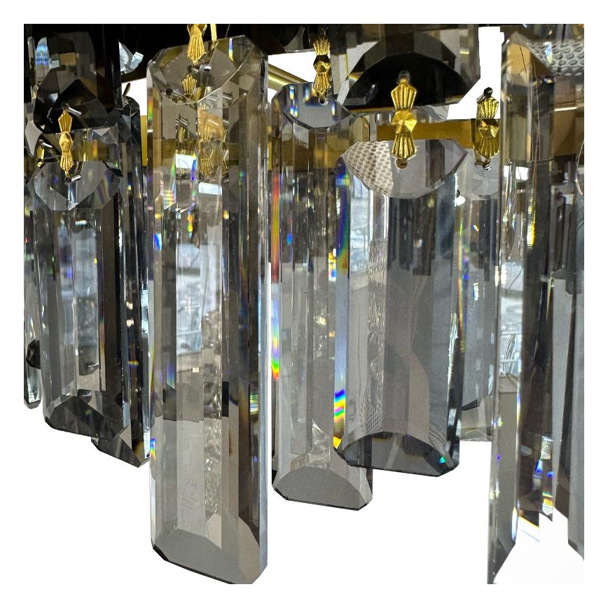 Lustre de cristal LED regulável em barra LED/80W/230V 3000-6500K + controlo remoto