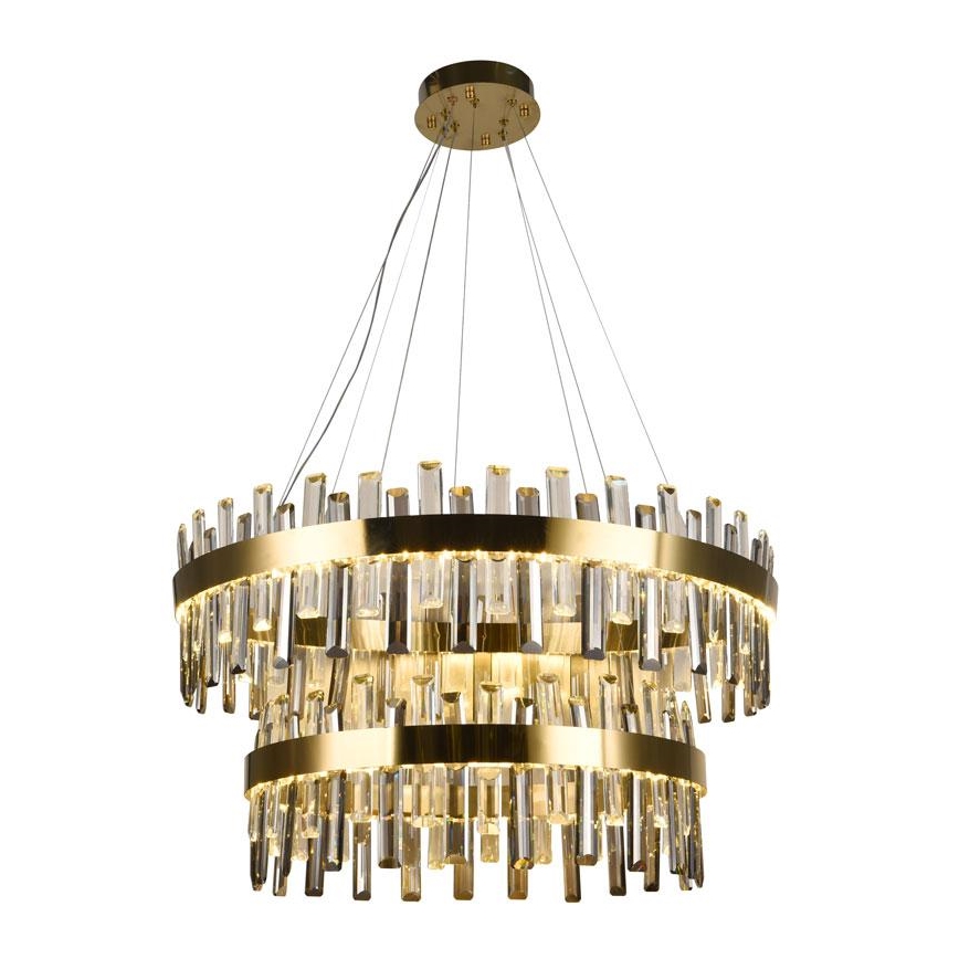 Lustre de cristal LED regulável em cabo LED/190W/230V 3000-6500K + controlo remoto