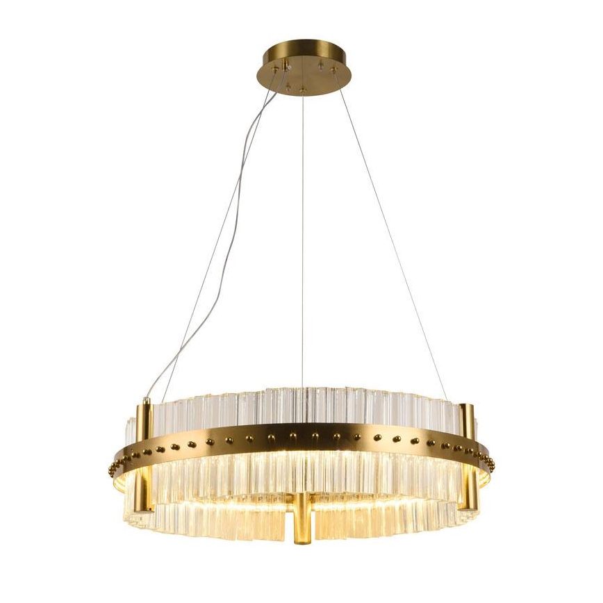 Lustre de cristal LED regulável em cabo LED/40W/230V 3000-6500K com controlo remoto