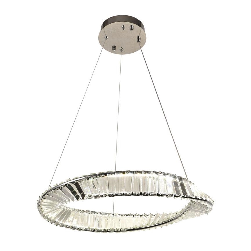 Lustre de cristal LED regulável em cabo LED/40W/230V 3000-6500K com controlo remoto