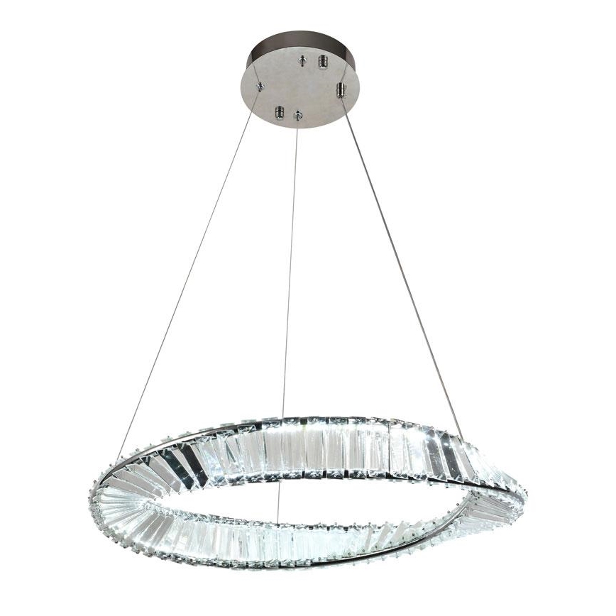 Lustre de cristal LED regulável em cabo LED/40W/230V 3000-6500K com controlo remoto