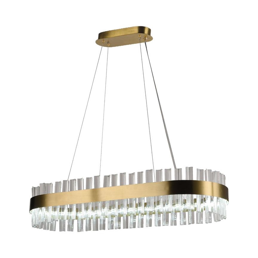 Lustre de cristal LED regulável em cabo LED/45W/230V 3000-6500K + comando à distância