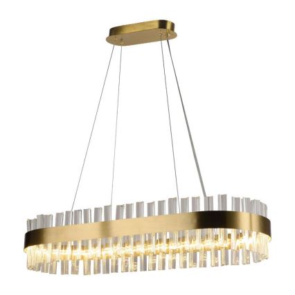 Lustre de cristal LED regulável em cabo LED/45W/230V 3000-6500K + comando à distância