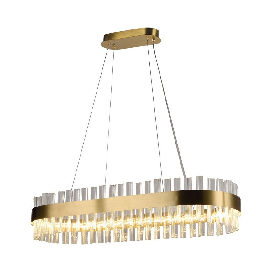 Lustre de cristal LED regulável em cabo LED/45W/230V 3000-6500K + comando à distância