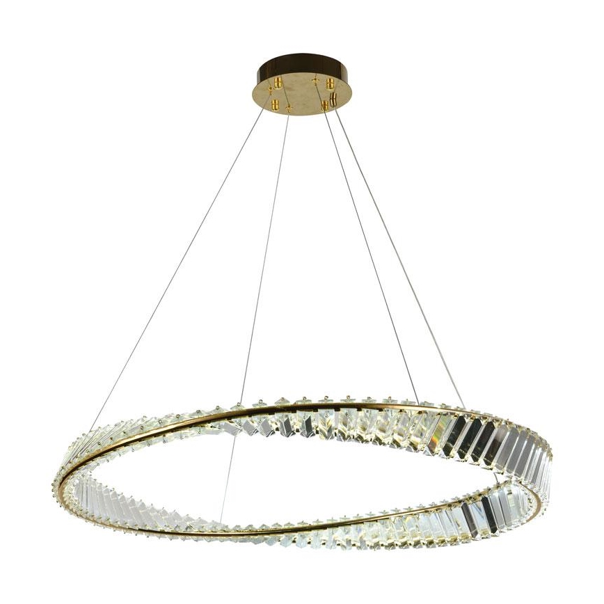 Lustre de cristal LED regulável em cabo LED/50W/230V 3000-6500K + controlo remoto