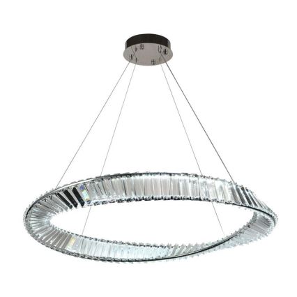 Lustre de cristal LED regulável em cabo LED/50W/230V 3000-6500K + controlo remoto