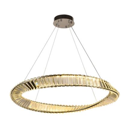 Lustre de cristal LED regulável em cabo LED/50W/230V 3000-6500K + controlo remoto