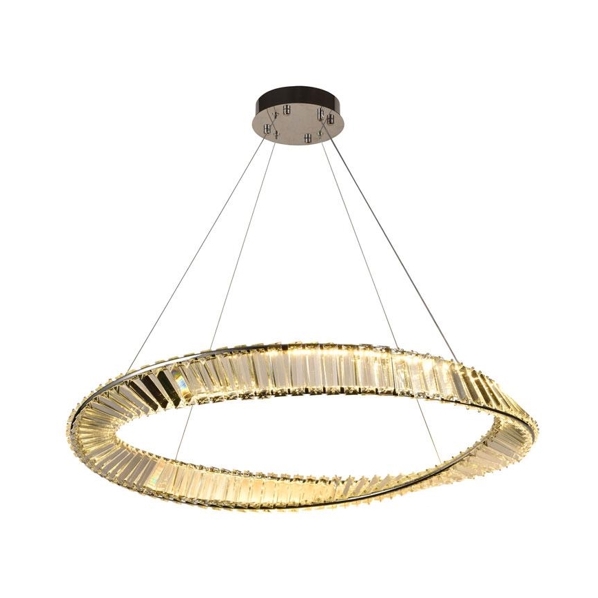 Lustre de cristal LED regulável em cabo LED/50W/230V 3000-6500K + controlo remoto