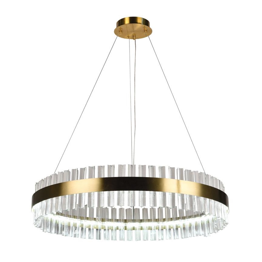 Lustre de cristal LED regulável em cabo LED/55W/230V 3000-6500K + comando à distância