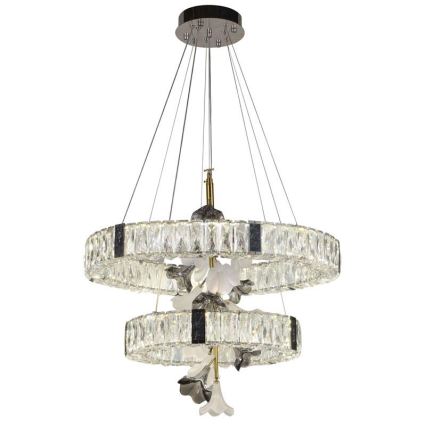 Lustre de cristal LED regulável em cabo LED/70W/230V 3000-6500K + comando à distância