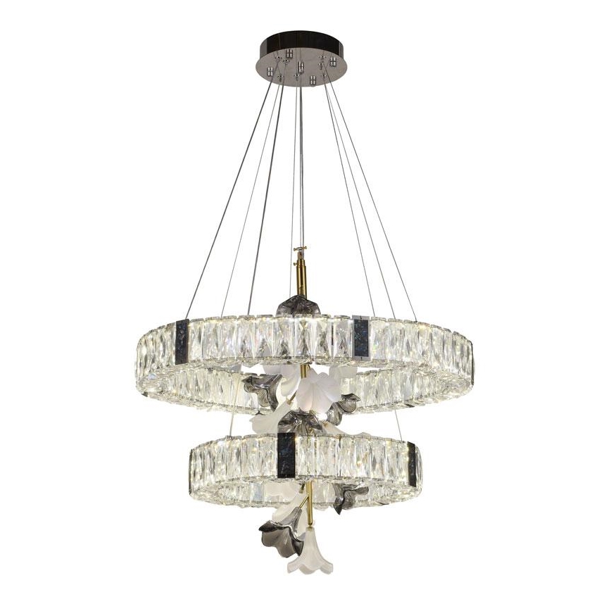 Lustre de cristal LED regulável em cabo LED/70W/230V 3000-6500K + comando à distância