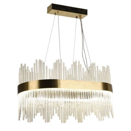 Lustre de cristal LED regulável em cabo LED/70W/230V 3000-6500K + comando à distância