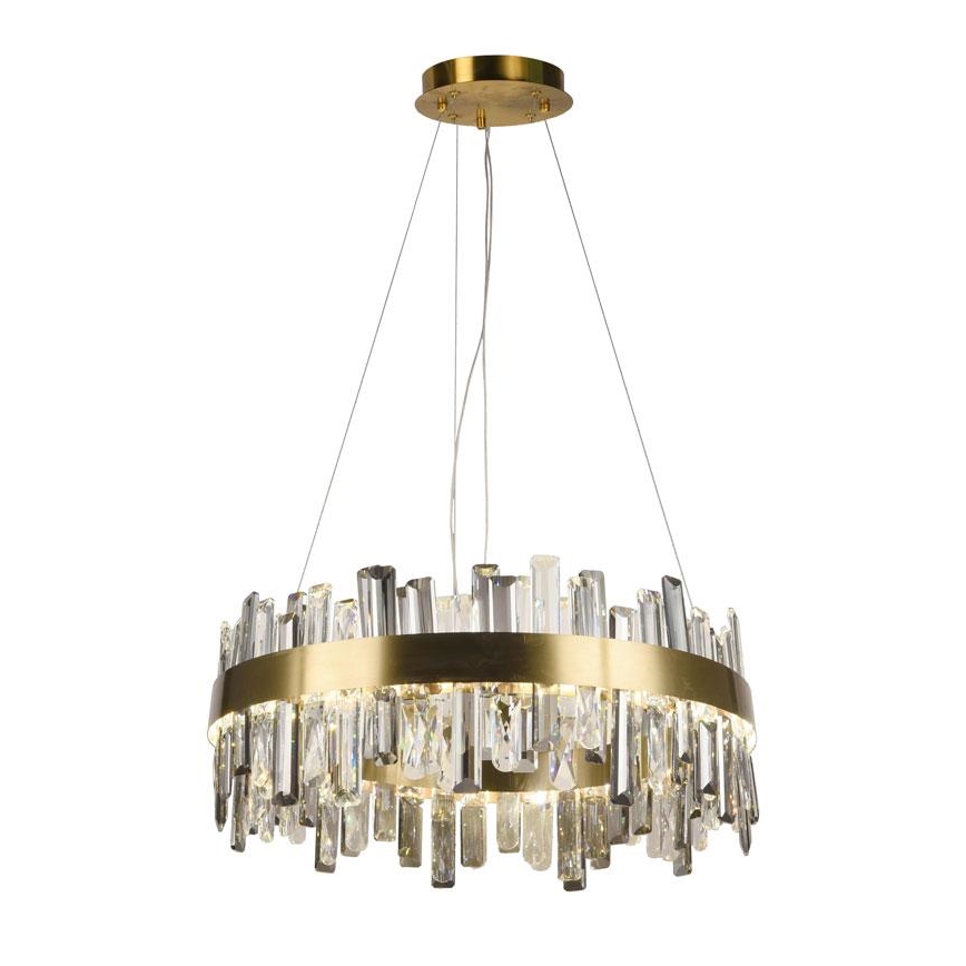 Lustre de cristal LED regulável em cabo LED/80W/230V 3000-6500K + comando à distância