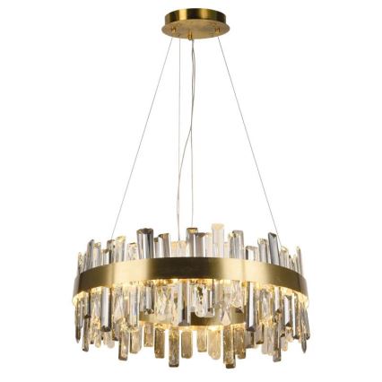 Lustre de cristal LED regulável em cabo LED/80W/230V 3000-6500K + comando à distância