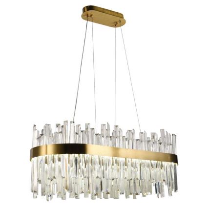 Lustre de cristal LED regulável em cabo LED/90W/230V 3000-6500K + controlo remoto