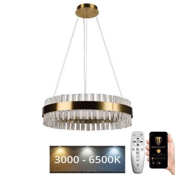 Lustre de cristal LED regulável em cabo LED/40W/230V 3000-6500K com controlo remoto