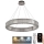 Lustre de cristal LED regulável em cabo LED/50W/230V 3000-6500K cromo brilhante + comando à distância