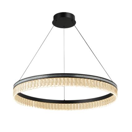 Lustre de cristal LED regulável suspenso por cabo THALIA LED/55W/230V 3000-6000K Ø 80 cm + comando remoto