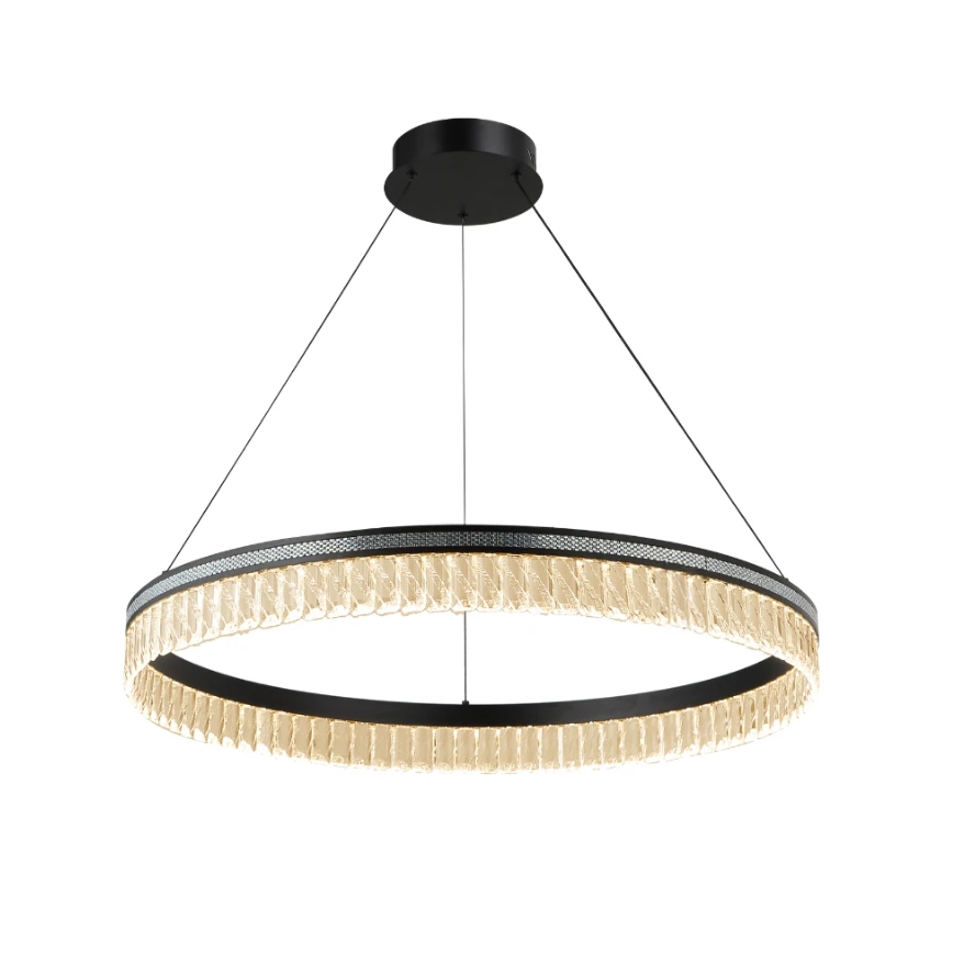 Lustre de cristal LED regulável suspenso por cabo THALIA LED/55W/230V 3000-6000K Ø 80 cm + comando remoto