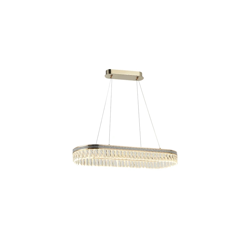 Lustre de cristal LED dimerizável suspenso por cabo THALIA LED/50W/230V 3000-6000K + comando remoto