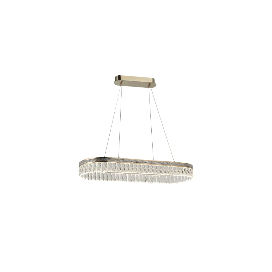 Lustre de cristal LED dimerizável suspenso por cabo THALIA LED/50W/230V 3000-6000K + comando remoto