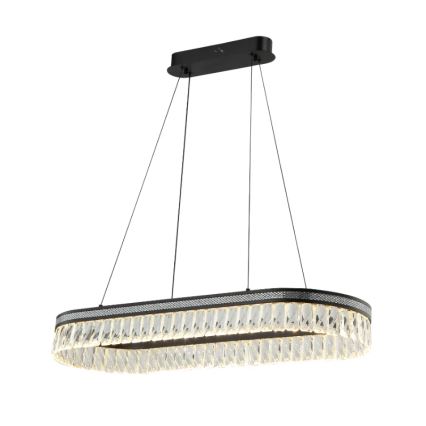 LED Dimerizável Lustre de Cristal Suspenso por Cabo THALIA LED/50W/230V 3000-6000K + Controlo Remoto