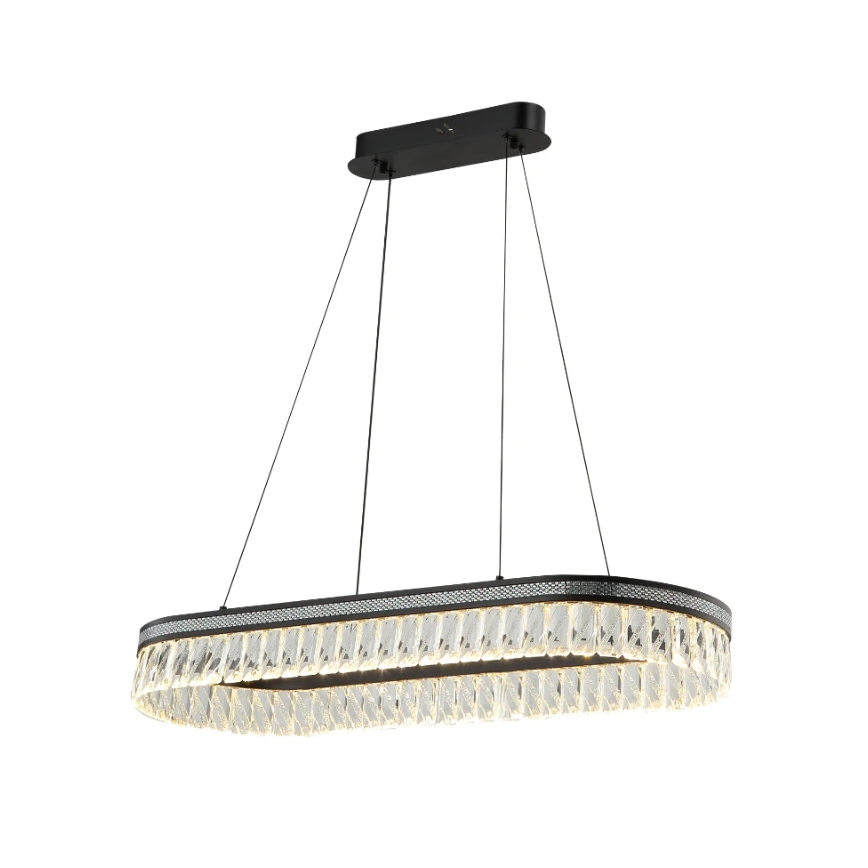 LED Dimerizável Lustre de Cristal Suspenso por Cabo THALIA LED/50W/230V 3000-6000K + Controlo Remoto