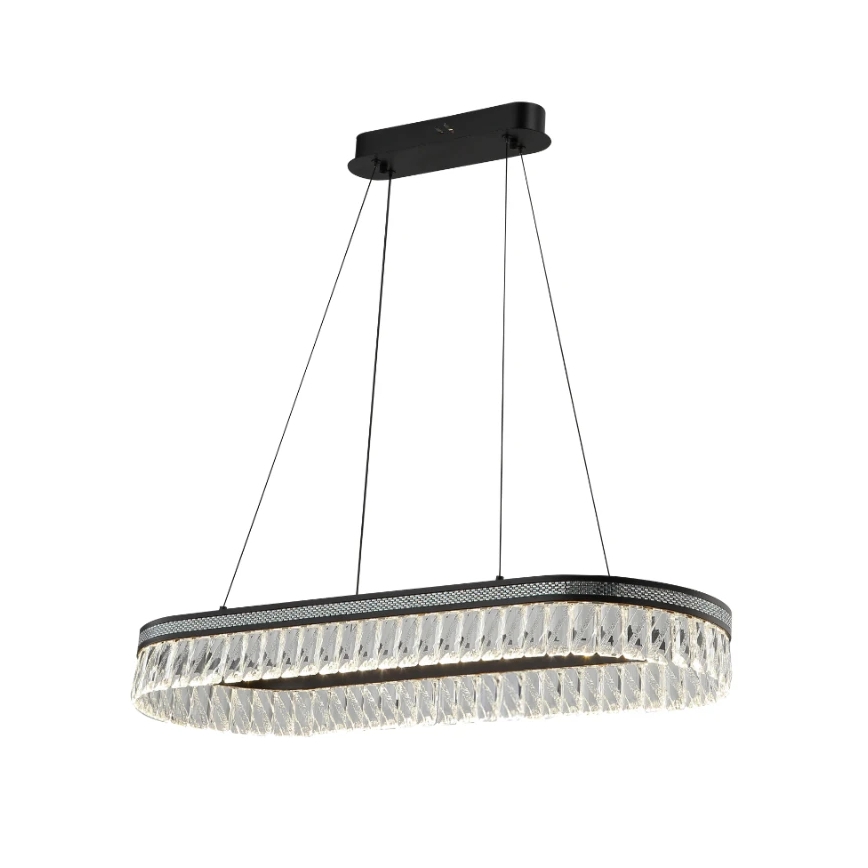 LED Dimerizável Lustre de Cristal Suspenso por Cabo THALIA LED/50W/230V 3000-6000K + Controlo Remoto