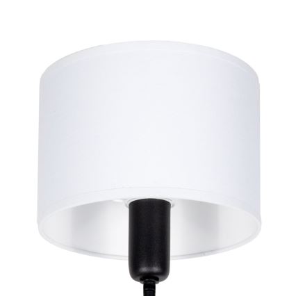 Lustre de haste MADELA 5xE14/40W/230V branco/preto