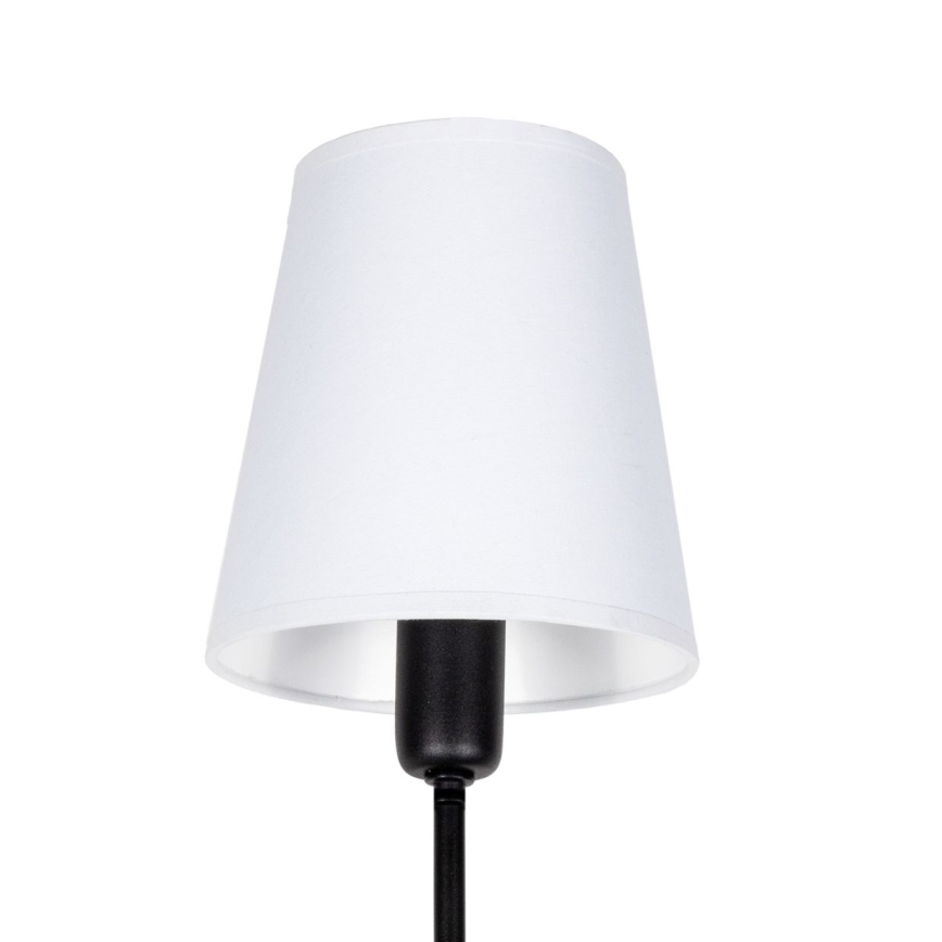Lustre de haste MADELA 5xE14/40W/230V branco/preto