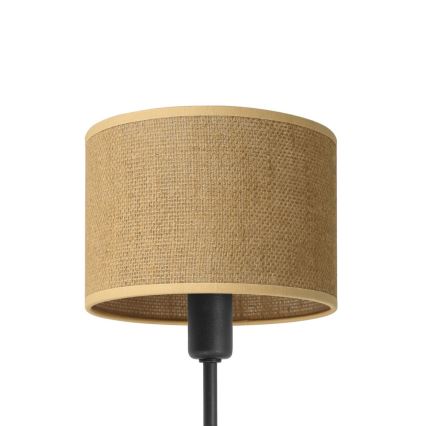 Lustre de haste MADELA 5xE14/40W/230V juta/preto