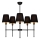 Lustre de haste MADELA 5xE14/40W/230V preto