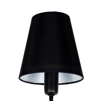 Lustre de haste MADELA 5xE14/40W/230V preto
