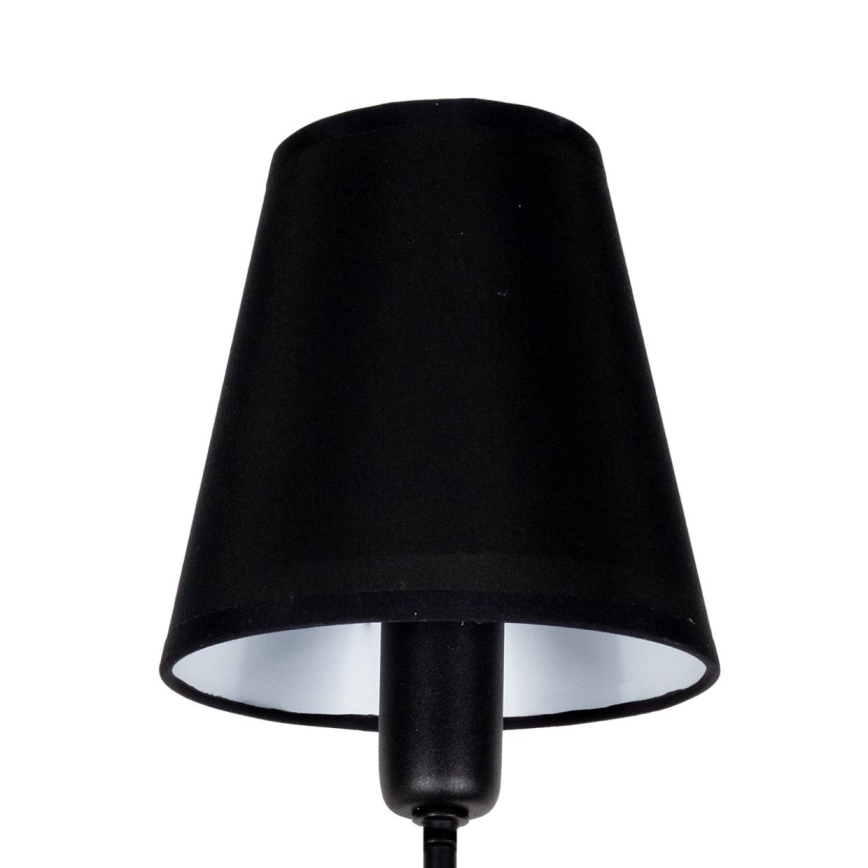 Lustre de haste MADELA 5xE14/40W/230V preto