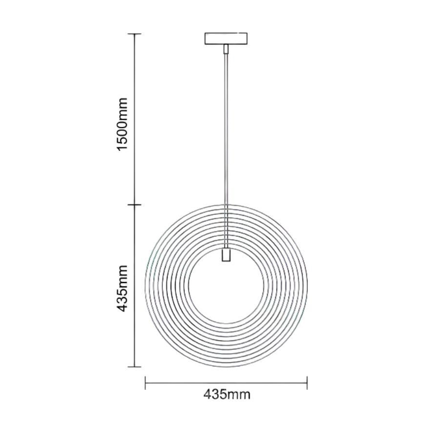 Lustre de madeira suspenso por cabo 1xE27/60W/230V Ø 43,5 cm maciço/folheado/seringueira