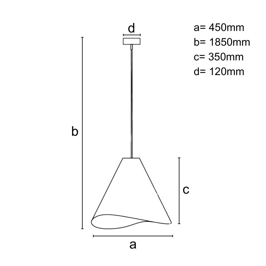 Lustre de madeira suspenso por cabo, 1xE27/60W/230V, Ø 45 cm, em madeira maciça (nogueira/seringueira)