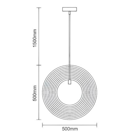 Lustre de madeira suspenso por cabo 1xE27/60W/230V Ø 50 cm maciço/folheado/madeira de seringueira
