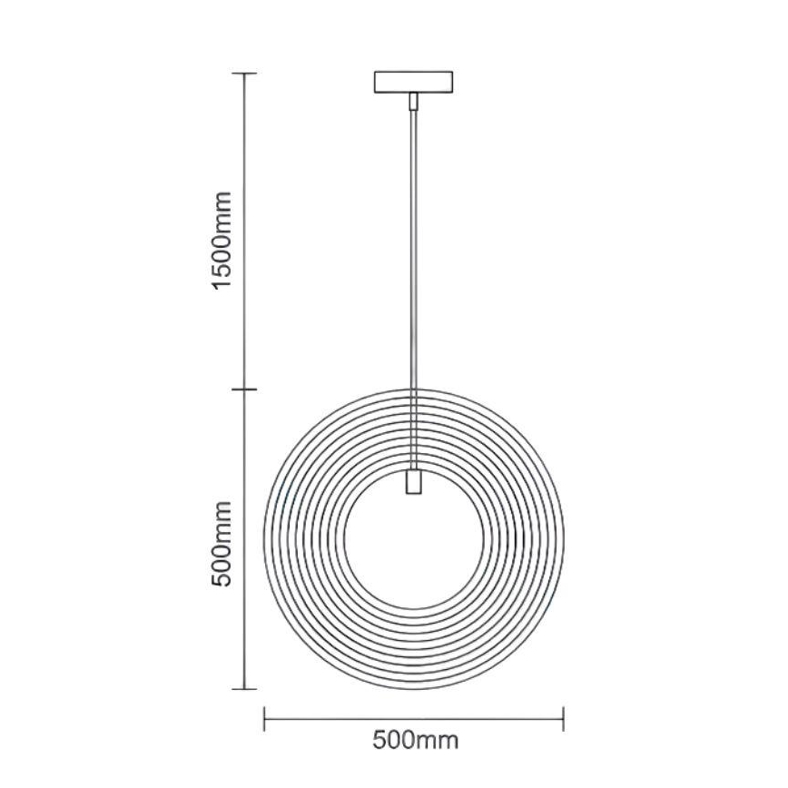 Lustre de madeira suspenso por cabo 1xE27/60W/230V Ø 50 cm maciço/folheado/madeira de seringueira