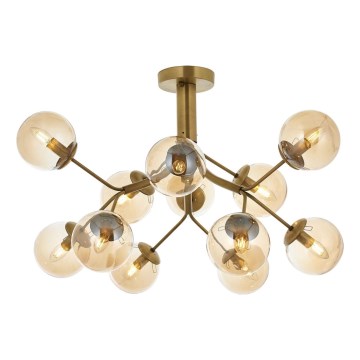 Lustre de montagem no tecto VARANA 12xE14/40W/230V bronze
