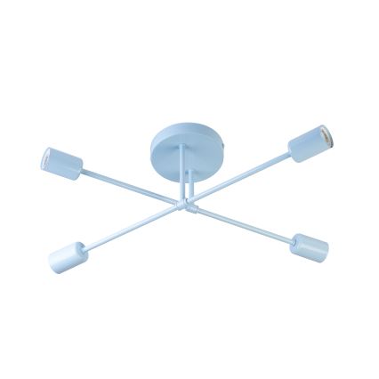 Lustre de sobrepor CAMBRIDGE 4xE27/15W/230V azul