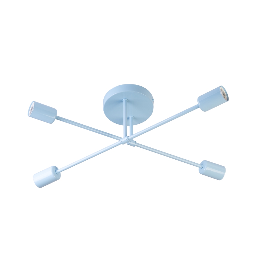 Lustre de sobrepor CAMBRIDGE 4xE27/15W/230V azul