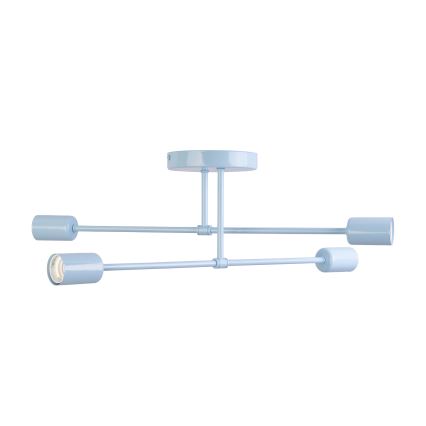 Lustre de sobrepor CAMBRIDGE 4xE27/15W/230V azul